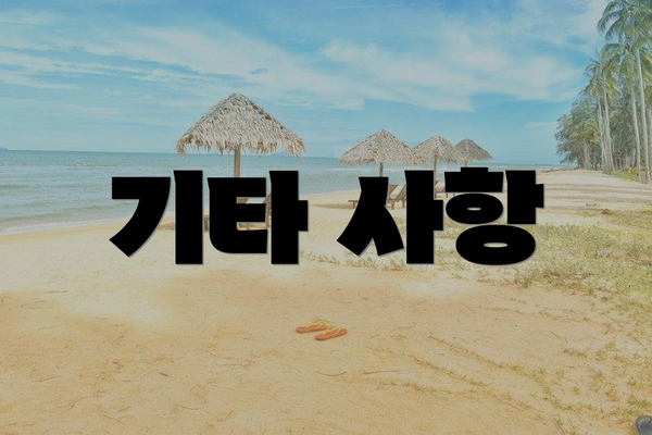 기타 사항