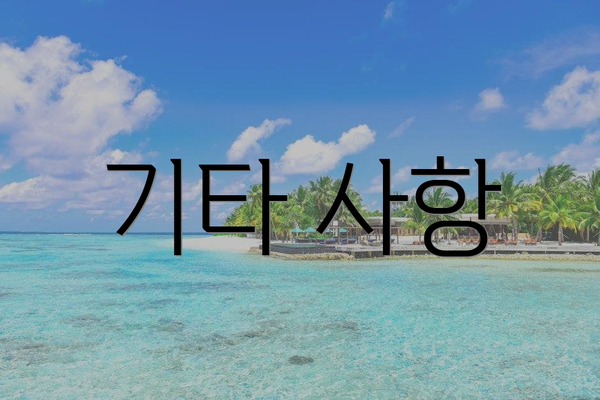기타 사항