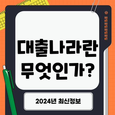 대출나라란 무엇인가?