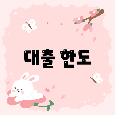 대출 한도