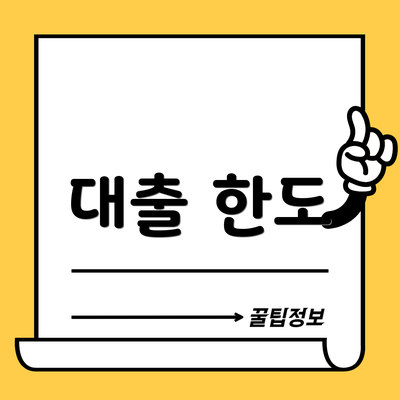 대출 한도