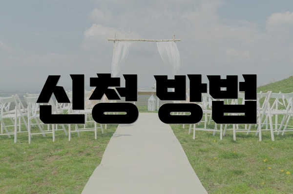 신청 방법