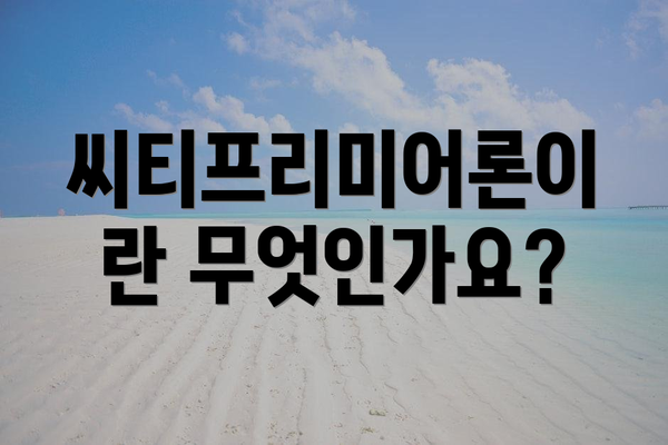 씨티프리미어론이란 무엇인가요?