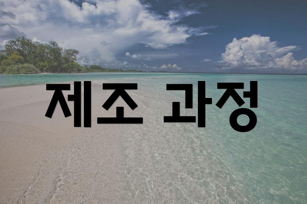 제조 과정