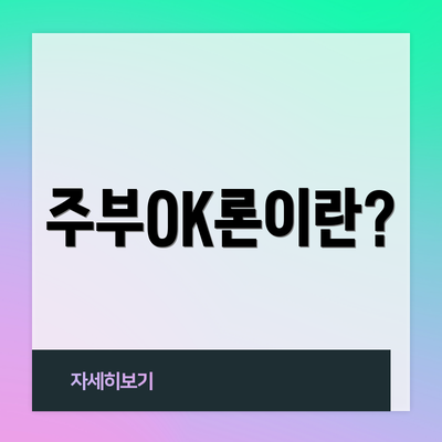 주부OK론이란?