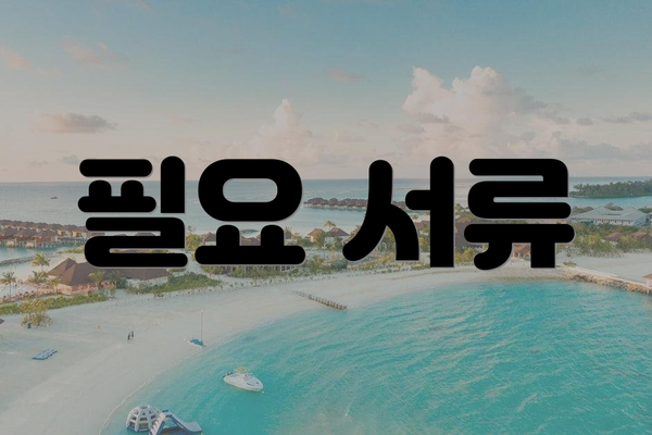 필요 서류