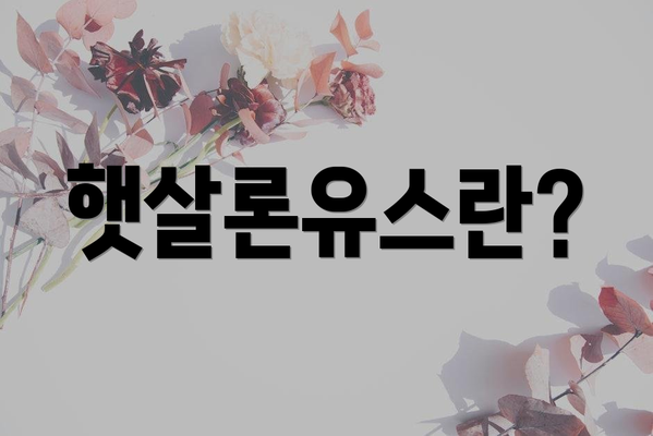 햇살론유스란?