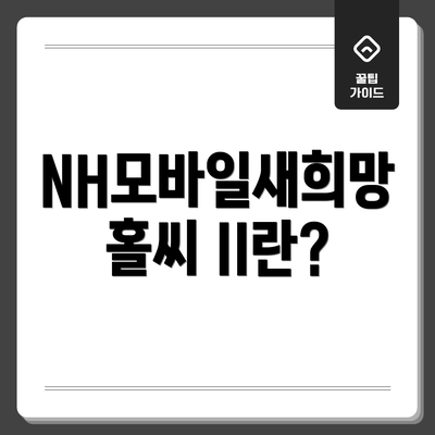 NH모바일새희망홀씨 II란?