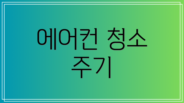 에어컨 청소 주기