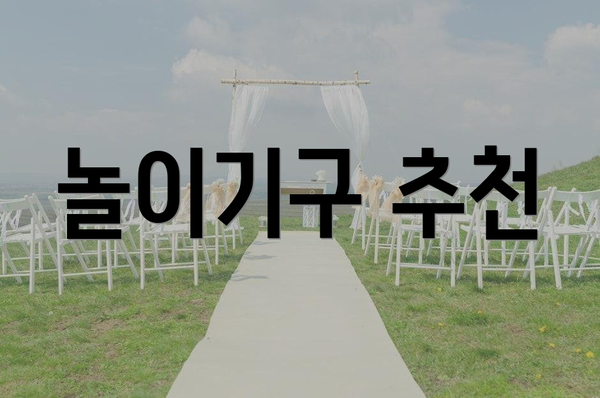 놀이기구 추천