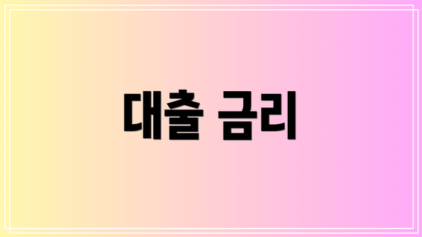 대출 금리
