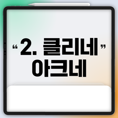 2. 클리네 아크네